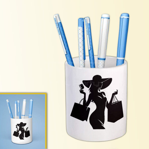 Shopaholic-Theme-Pen-Holder