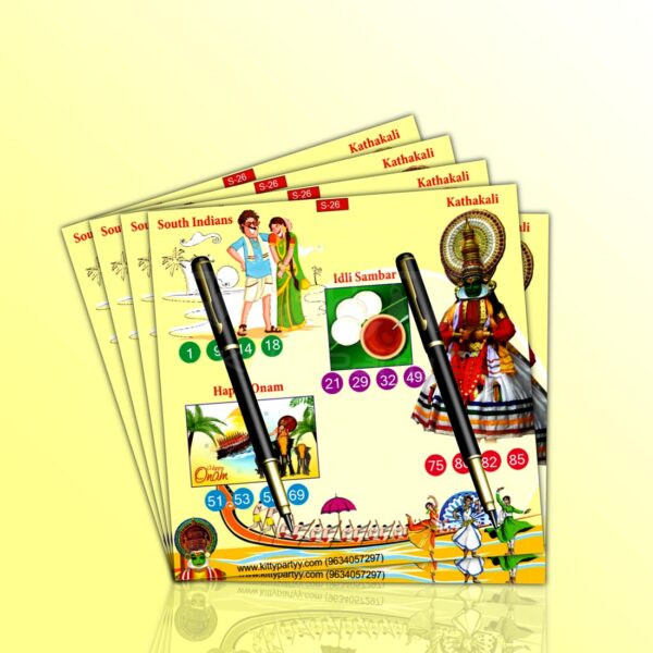 South Indian Tambola Ticket