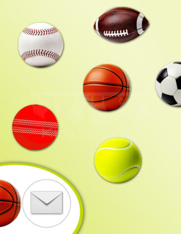 Sports Theme Shape Envelope