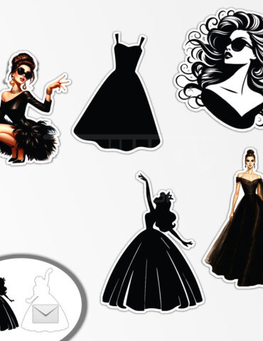 Women-In-Black-Shape-Envelope