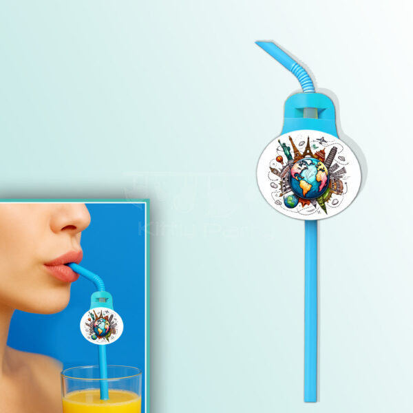 Around-The-World-Theme-Straw