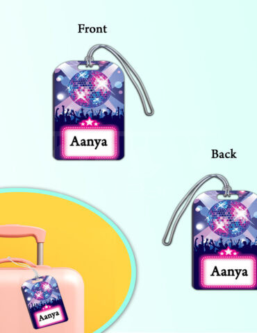 Disco-Theme-Luggage-Tag