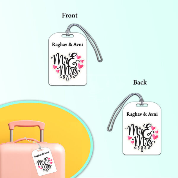 Lips And Mustache Theme Luggage Tag Lips-And-Mustache-Theme-Luggage-Tag