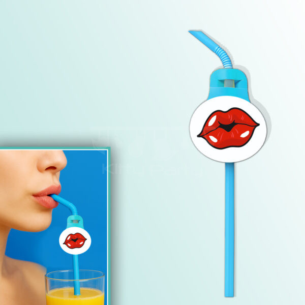 Lips-And-Mustache-Theme-Straw