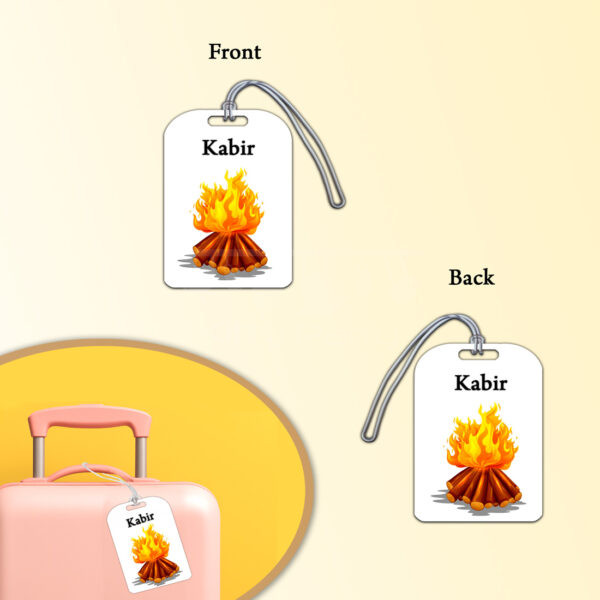 Lohri-Theme-Luggage-Tag