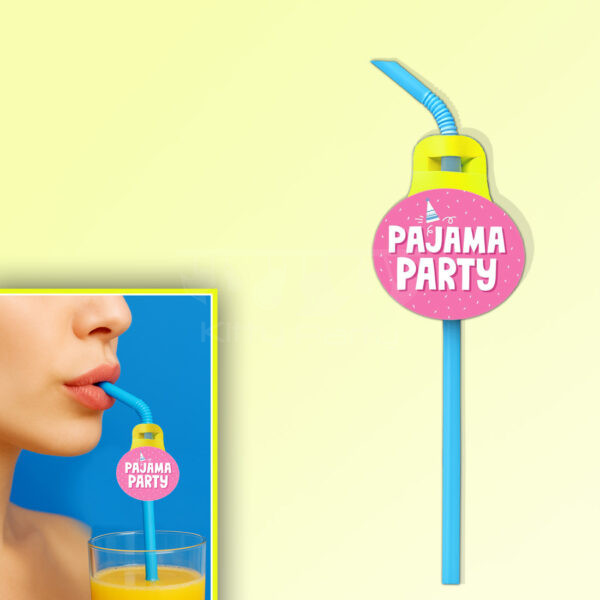 Pajama Party Theme Straw Pajama-Party-Theme-Straw