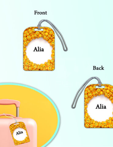 Smiley-Theme-Luggage-Tag