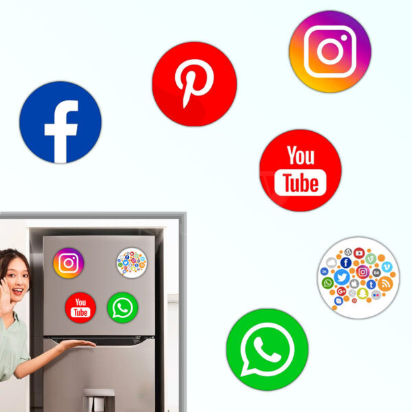 Social-Media-Theme-Fridge-Magnets