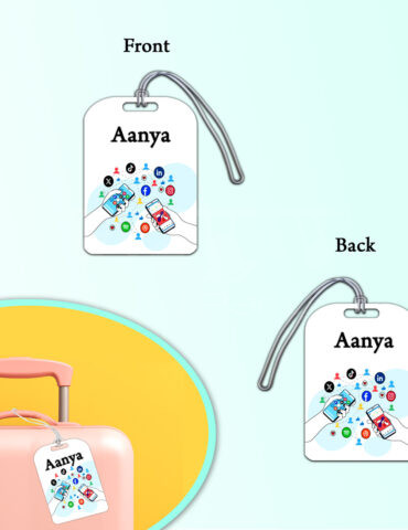 Social-Media-Theme-Luggage-Tag