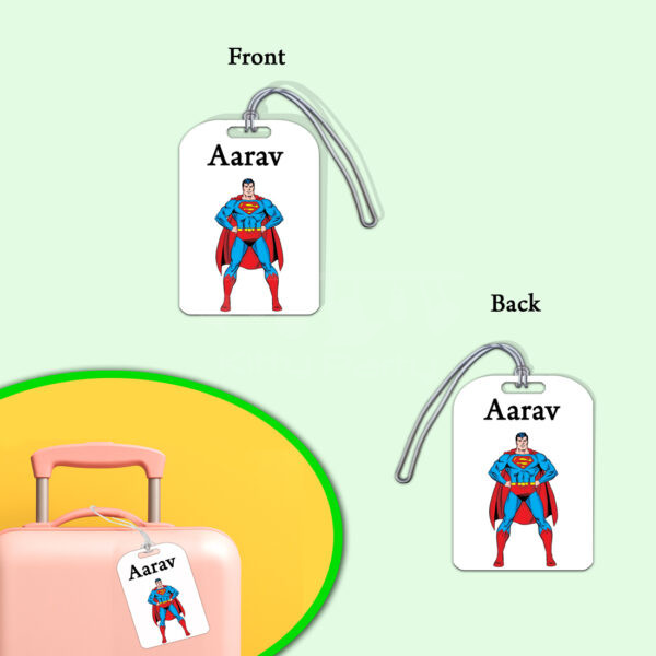Super-Heroes-Theme-Luggage-Tag