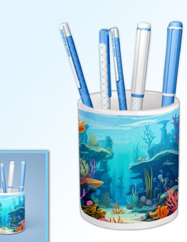 Under-Water-Theme-Pen-Holder