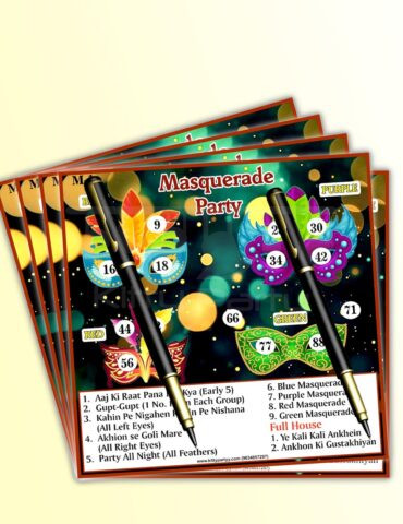 Masquerade-Party-Tambola-Ticket