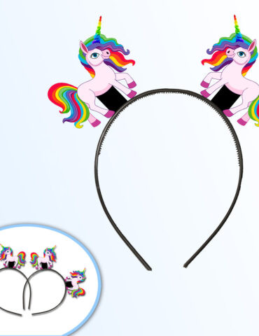Unicorn-theme-hairbands