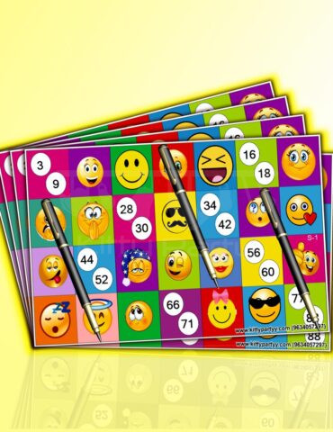 Emoticons-Tambola-Ticket
