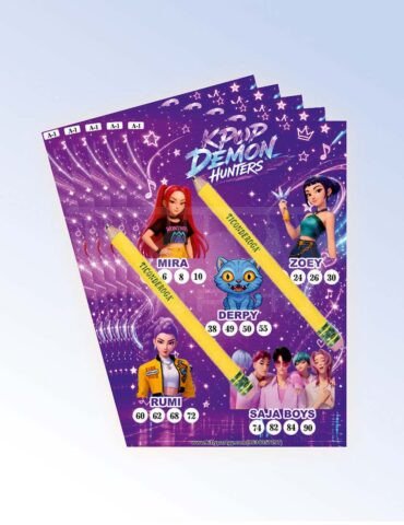 K-Pop Demon Hunters Tambola Ticket