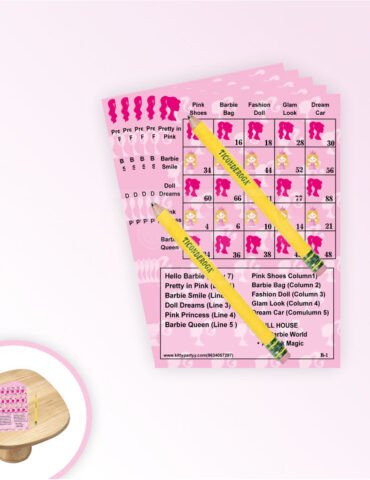 Barbie Theme Tambola Ticket