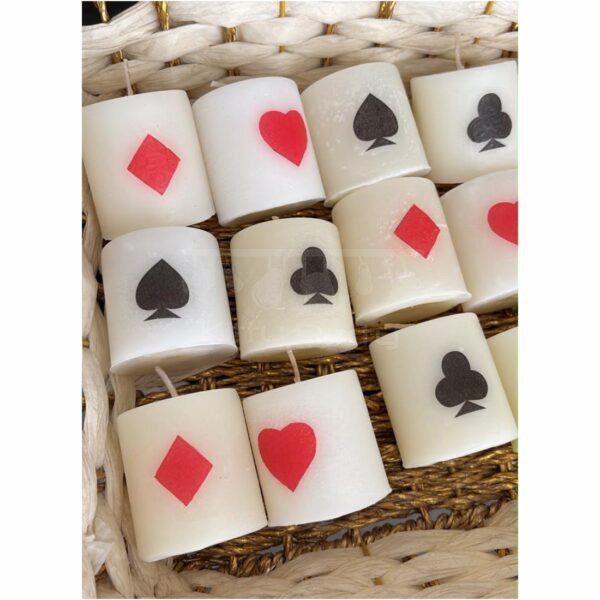 Casino Playing Card Theme Candles