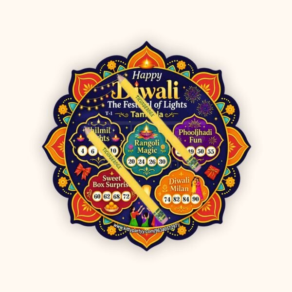 Happy Diwali Festival Tambola Ticket